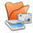 Folder orange scanners cameras Icon